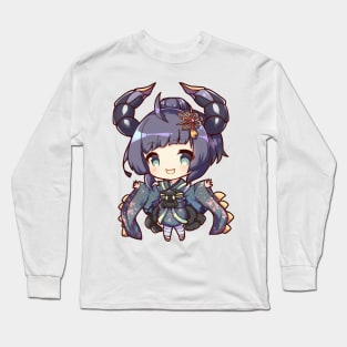 Scorpio the Scorpion Chibi Zodiac Anime Girl Long Sleeve T-Shirt